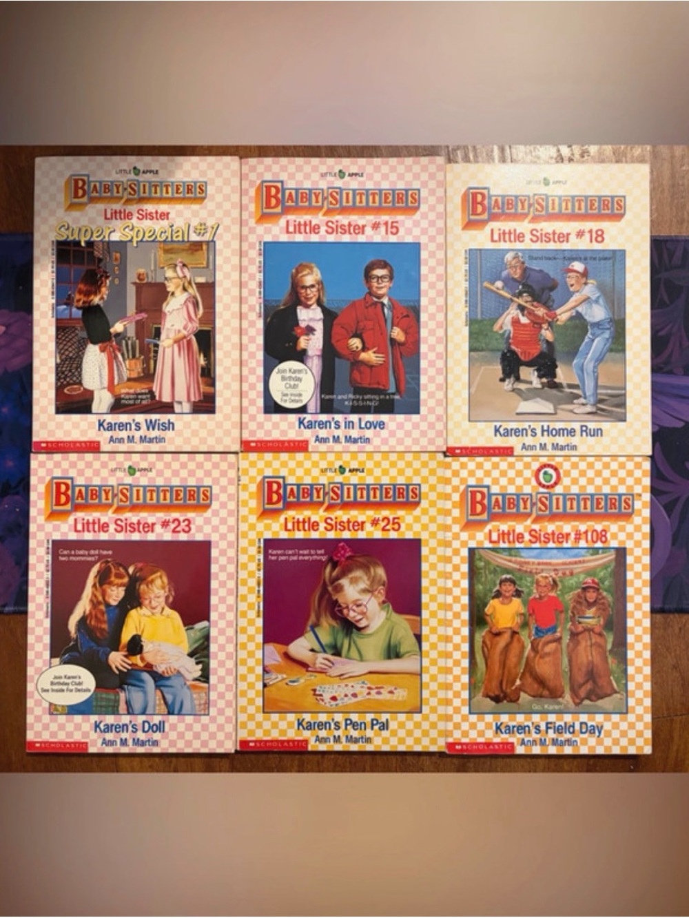 The Baby-Sitters Club •Little Sister Lot of 6 Ann M Martin (15,18,23,25 & 108)